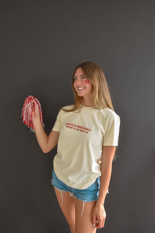 Lincoln Skyline Tee Ivory