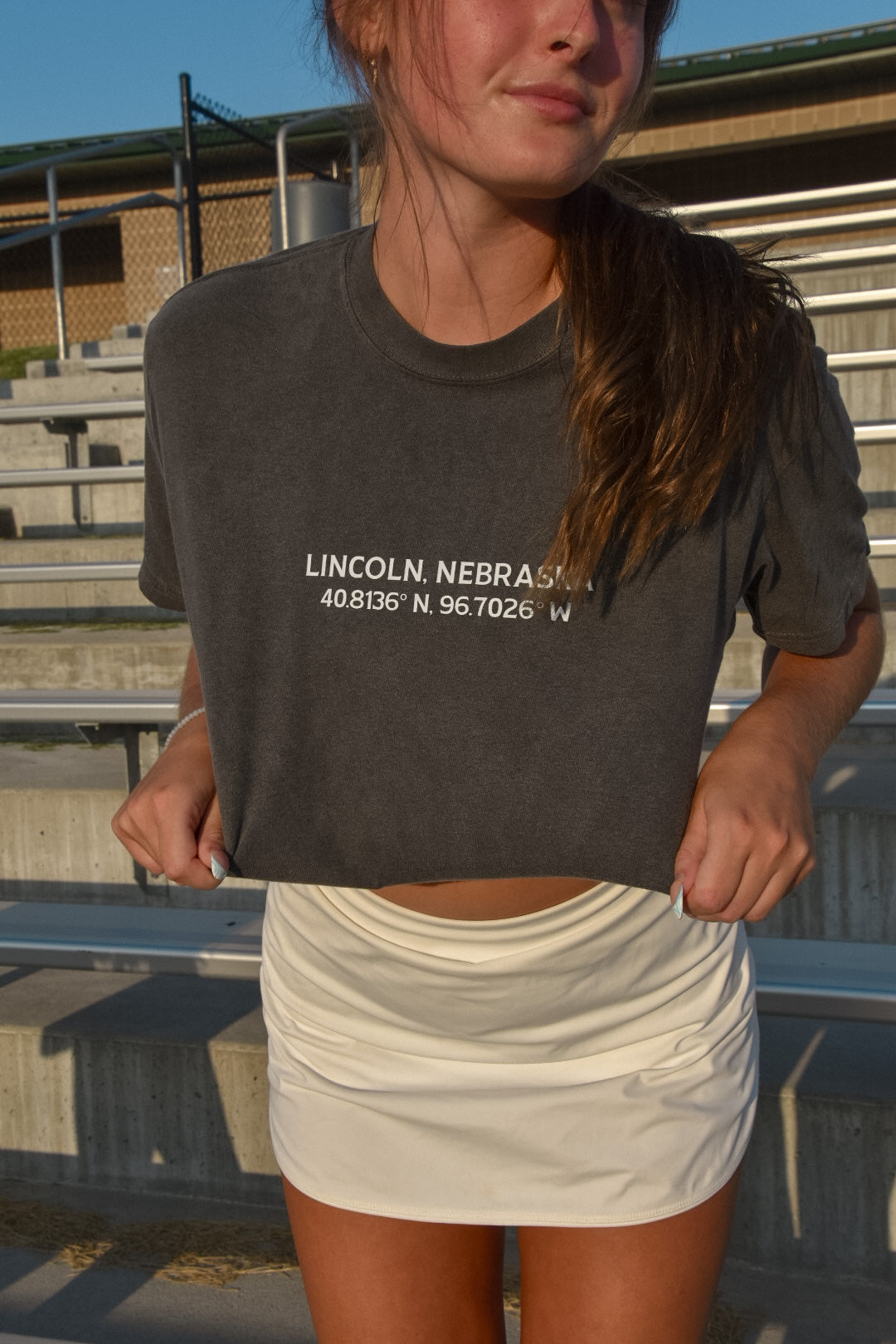 Lincoln Skyline Tee Pepper