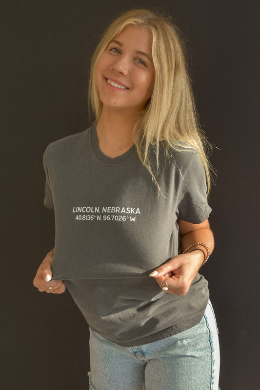 Lincoln Skyline Tee Pepper