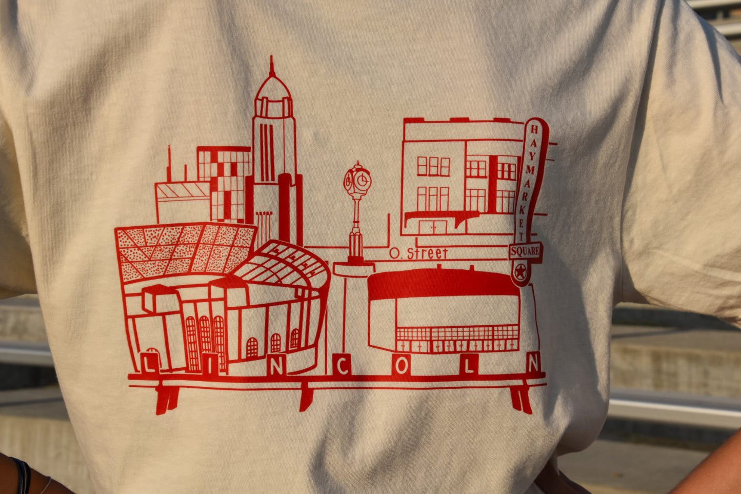 Lincoln Skyline Tee Ivory
