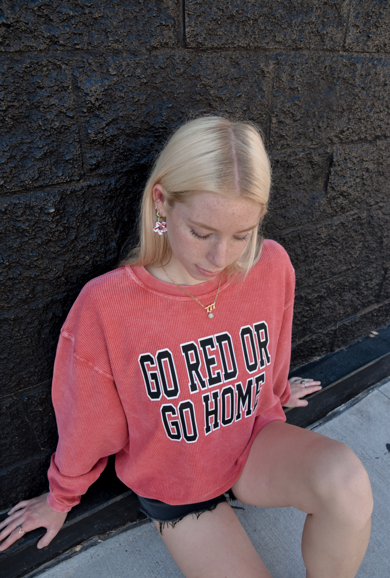 Go Red or Go Home corded crew